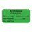 Anesthesia Label, With Experation Date, Time, And Initial, Paper, Permanent, "Atropine 0.4 Mg/Ml", 1" Core, 1-1/2" X 3/4", Green, 500 Per Roll