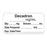 Anesthesia Label, With Experation Date, Time, And Initial, Paper, Permanent, "Decadron Mg/Ml", 1" Core, 1-1/2" X 3/4", White, 500 Per Roll