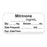Anesthesia Label, With Experation Date, Time, And Initial, Paper, Permanent, "Milrinone Mg/Ml", 1" Core, 1-1/2" X 3/4", White, 500 Per Roll