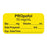 Anesthesia Label, With Experation Date, Time, And Initial, Paper, Permanent, "Propofol 10 Mg/Ml", 1" Core, 1-1/2" X 3/4", Yellow, 500 Per Roll