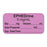 Anesthesia Label, With Experation Date, Time, And Initial, Paper, Permanent, "Ephedrine 5 Mg/Ml", 1" Core, 1-1/2" X 3/4", Violet, 500 Per Roll