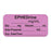 Anesthesia Label, With Experation Date, Time, And Initial, Paper, Permanent, "Ephedrine Mg/Ml", 1" Core, 1-1/2" X 3/4", Violet, 500 Per Roll