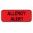 Laguna Coast Association Allergy Labels - Allergy Alert Label, 7/8" x 2-1/4" - 10850-200