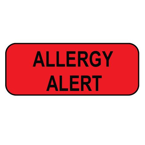Laguna Coast Association Allergy Labels - Red Allergy Label, 250/Roll - 7800-09