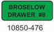 Laguna Coast Broselow Drawer Labels - Broselow Drawer Label, #8, Green - 10850-476