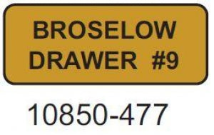 Laguna Coast Broselow Drawer Labels - Broselow Drawer Label, #9, Tan - 10850-477