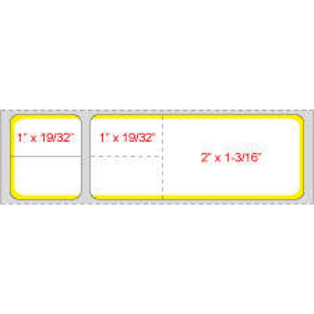 Label Misys/Sunquest Direct Thermal Paper Permanent 3" Core 4 1/8" X 1 3/16" Yellow 4300 Per Roll, 2 Rolls Per Case