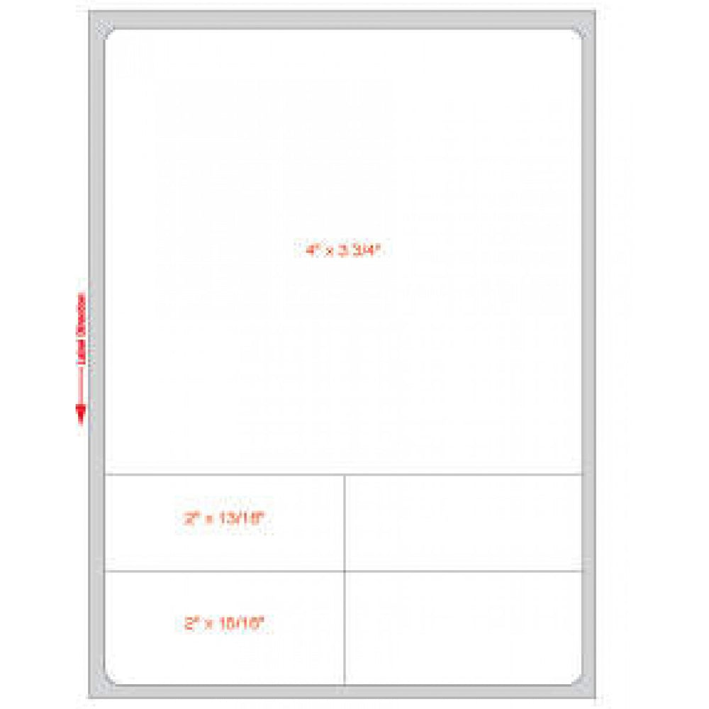 Label Direct Thermal Paper Permanent 3" Core 4" X 5 1/2" White 1000 Per Roll, 6 Rolls Per Case