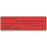 Label Paper Permanent Patients Name 2 7/8" X 7/8" Fl. Red 1000 Per Roll