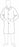 Liberty Glove PermaGard¿ Lab Coats - Snap Front Lab Coat, Collar, Size M - 18300M
