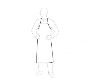Liberty Glove Inc PermaGard Aprons - Premagard Apron Bibs with Neckstraps and Ties, 28" x 36" - 18470