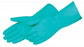 Liberty Glove Green Nitrile Flock Lined Gloves - Green Nitrile Chemical-Resistant Gloves, 15 Mil, Flock Lined, 13" Length, Size M - 2970SL/M