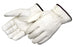 Liberty Glove Premium Grain Red Fleece Gloves - Driver Gloves, Leather, Fleece Lined, Size M - 6217MD