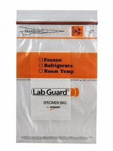 Minigrip, LLC Biohazard Specimen Bags - Biohazard Specimen Bag, 6" x 9", 3 Wall with Absorbent Pad - SBL2AP69B