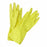 Boardwalk Flock-Lined Latex Cleaning Gloves - Flock-Lined Latex Cleaning Gloves, Yellow, Size M - BWK242M