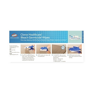 Clorox Bleach Germicidal Wipes - Clorox Bleach Wipes, Cleanroom, Medium-Duty, Cannister - CLO 35309CT
