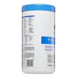 Clorox Bleach Germicidal Wipes - Clorox Bleach Wipes, Cleanroom, Medium-Duty, Cannister - CLO 35309CT