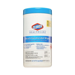 Clorox Bleach Germicidal Wipes - Clorox Bleach Wipes, Cleanroom, Medium-Duty, Cannister - CLO 35309CT