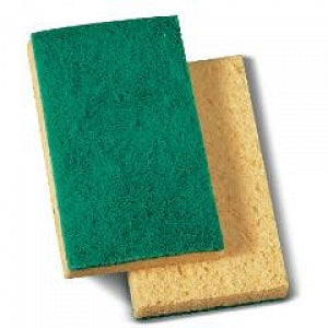 Boardwalk Scrubbing Sponges - Medium-Duty Scrubbing Sponge, Green, 3.6" x 6.25" - BWK174