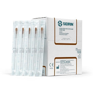 SEIRIN-American L-Type Disposable Acupuncture Needles - L-Type Acupuncture Needle, Sterile, 20 mm x 40 mm - LC.20X40