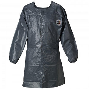 Lakeland Industries Pyrolon Long Sleeve Aprons - Pyrolon Long Sleeve Apron, Chemical Resistant, Flame Retardant, Grey, Size M - 51730-MD