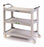 Lakeside Polyethylene Utility Carts - Plastic Utility Cart, 3 Shelf, Aluminum Leg, 500 lb. Weight Capacity - 2510