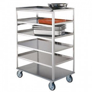Lakeside Manufacturing Inc Medium-Duty Stainless Steel 6-Shelf Cart - Medium-Duty Stainless Steel 6-Shelf Cart, 36" W x 22" D x 50" H - 433