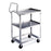 Lakeside Standard-Duty Stainless Steel Utility Carts - Stainless Steel Utility Cart, 300 lb., 2 Shelves, Ergonomic Handle - 6600