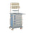 Lakeside Manufacturing Preciso Medical Carts - 6-Drawer Preciso Medical Cart with Three 3", Two 6" and One 9" Drawer Configuration, Electronic Lock, 33" W x 25.5" D x 44.75" H, Blue - KIT30-4B