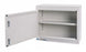 Lakeside Manufacturing Narcotics Cabinets - Single-Door Large Steel Narcotics Cabinet with Handle, Double Key Lock and One Adjustable Shelf, 18" W x 8" D x 15" H - LNC-1