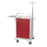 Lakeside Manufacturing Emergency Carts - Emergency Hybrid Cart with Three 3", Two 6" and One 9" Drawer and Breakaway Lock, Red / Telegraph Gray, 32" W x 25" D x 47-1/4" H - P-630-B-2R