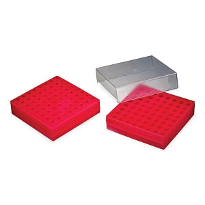 Labcon Polypropylene 64-Place Reversible Micro Tube Racks - Natural Color Polypropylene 64-Place Reversible Rack - 2550-220-000