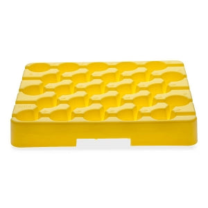 Labcon Reusable Racks for 15mL Centrifuge Tubes - RACK, CENT, 50ML, YELLOW, REUSABLE, 5/PK - 2750-222-000