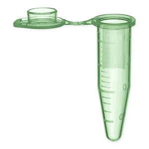 Labcon North America 1.5mL SuperSlik Low-Retention Microcentrifuge Tubes with Caps - TUBE, MCT, 1.5ML, PP, W/CAP, GREEN, NS, 250/PK - 3039-568-000