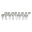 Labcon North America PurePlus 8-Well PCR Tube Strip with Attached Flat Caps - TUBE, 8 WELL, 0.2ML, CLR FLAT CAP, LOW PRFLE - 3928-550-000