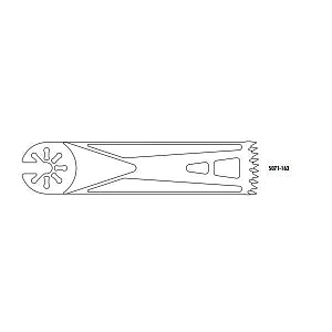 Conmed Oscillator Blades - Oscillator Blade, Hall, Sterile, 25.4 mm x 90 mm x 1.37 mm - 5071-163