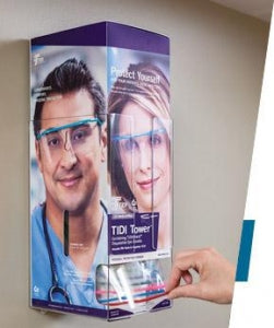 Tidi Products, LLC TIDI Shield Eye Shields - Holder for Flip N Go Eyewear Dispenser, Box of 2 Dispensers - 7001