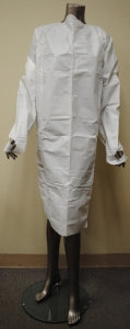 Tidi Products, LLC TIDIShield Poly-Coated Gowns - Safety Plus Isolation Gown, White, Size XL - 8578