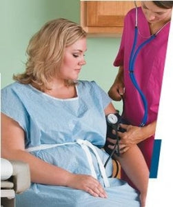 Tidi Products Choice Patient Gowns - Pediatric Gown, Tissue / Poly / Tissue, 30" x 42", Mauve - 910536