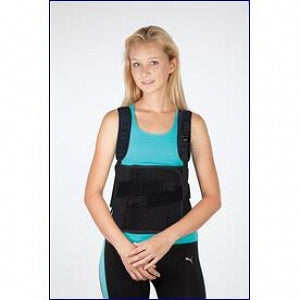 Restorative Care of America Thoracic Lumbar Support - Thoracic Lumbar Support with Side Panels, Size S - 463TLSO-S