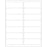 Chart Labels Laser Portrait 4X1 4/9 White - 14 Per Sheet, 100 Sheets Per Pack