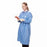 Cardinal Health Lightweight Splash-Resistant Gowns - Splash-Resistant Gown, Poly-Coated, Blue, Size L - CT5100