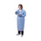 Cardinal Health Poly-Coated Impervious Gown - Impervious ChemoPlus Gown with Full Back, Blue, Size M - CT5502