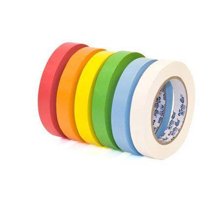 Label Tape with 1" Core Label Pack - 0.75"W x 15yds - 1 each of White, Green, and Yellow