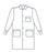 Encompass SafeGuard Fluid Resistant Lab Coats - SafeGuard Fluid-Resistant Lab Coat, Blue, Reusable, Size L - 46942-117