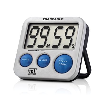 Large Digit Timer with Auto-Off Blue-Steel Large Digit Timer
