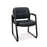 Leather Executive Side Chair with Padded Arms Leg Base