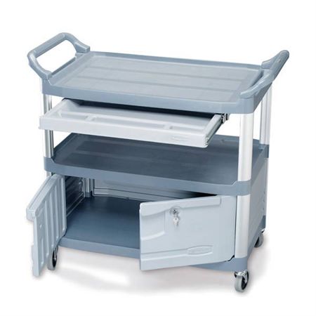 Locking Instrument Cart Locking Instrument Cart - 41"W x 20"D x 38"H - ID: 33"W x 18"D