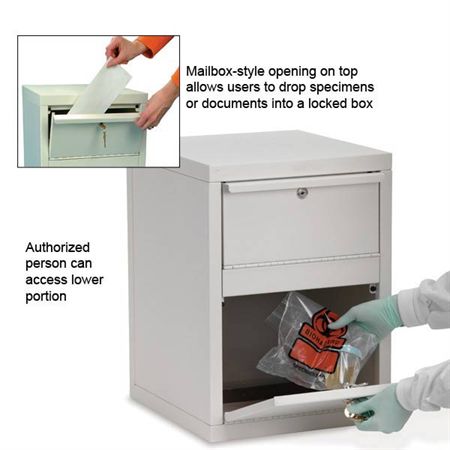 Locking Mailbox Style Drop Box Locking Sample Drop Box - 14.5