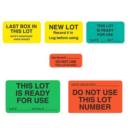 Lot Signal Labels 12" - Gray - 1"Dia